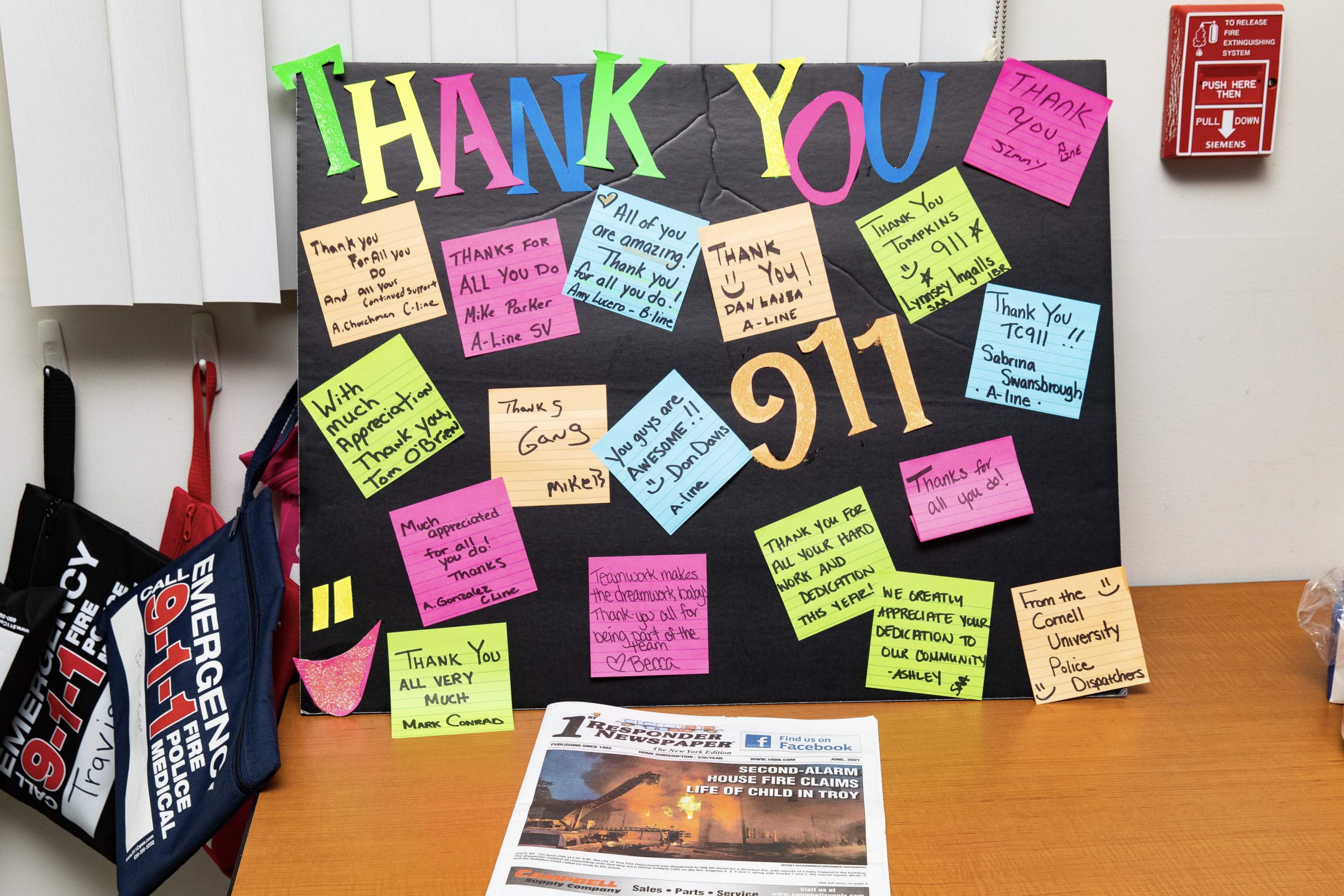 Zachary Guidi poses with his award outside.