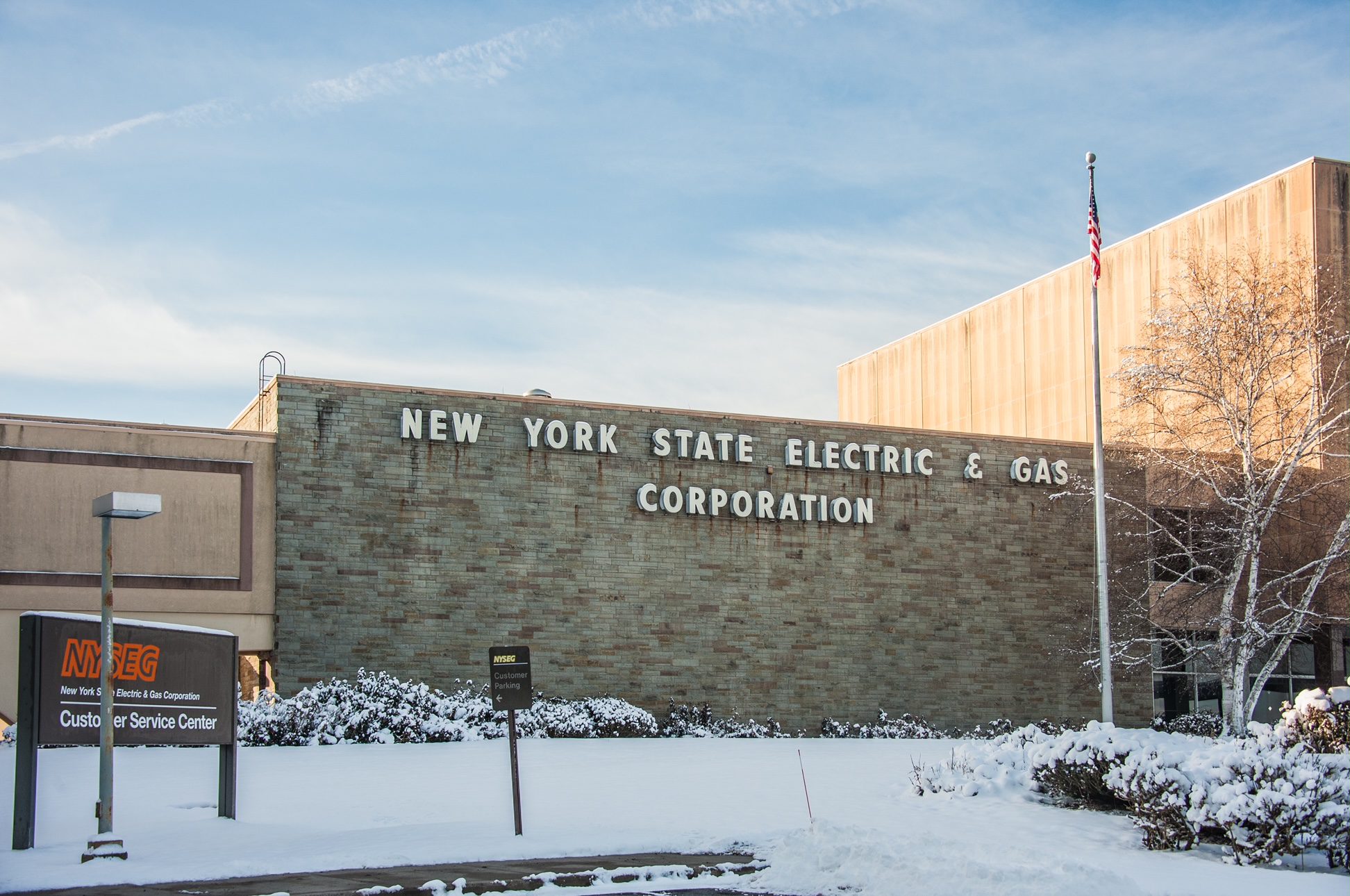 NYSEG's Dryden/Ithaca Building on Route 13 North. 