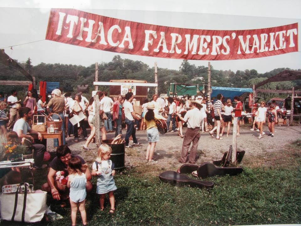 Ithaca Farmer's Market in the 1970s