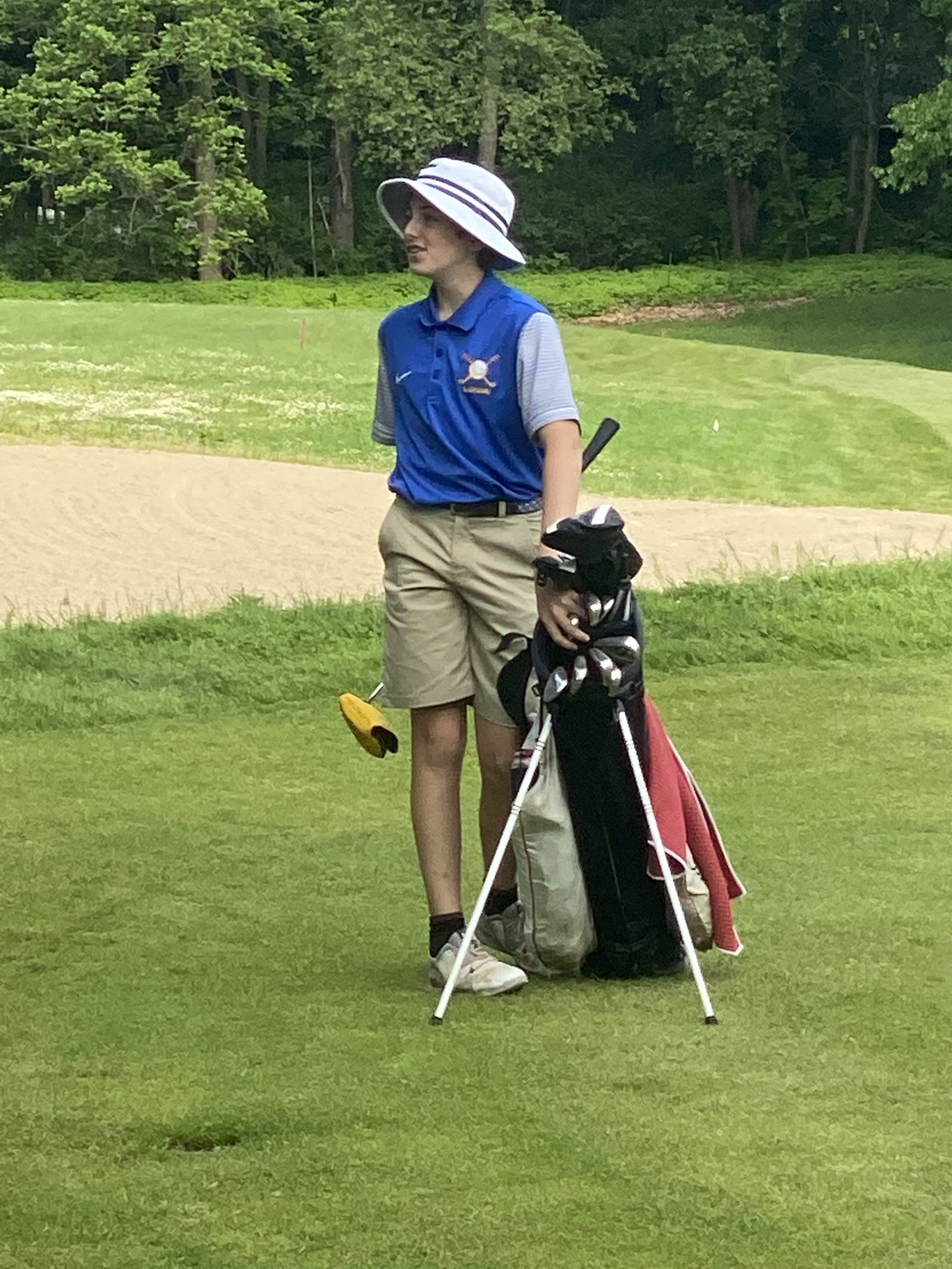 Lansing's Hunter Baughan is one of the top returners for the boys golf team. The junior finished in second place individually in last year's Section IV Class C Championship to help the Bobcats win the title.
