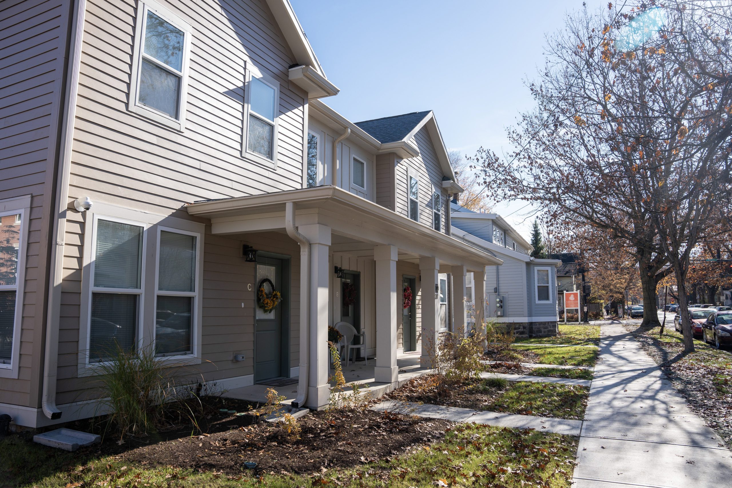 Townhouse style housing in the downtown Ithaca area
