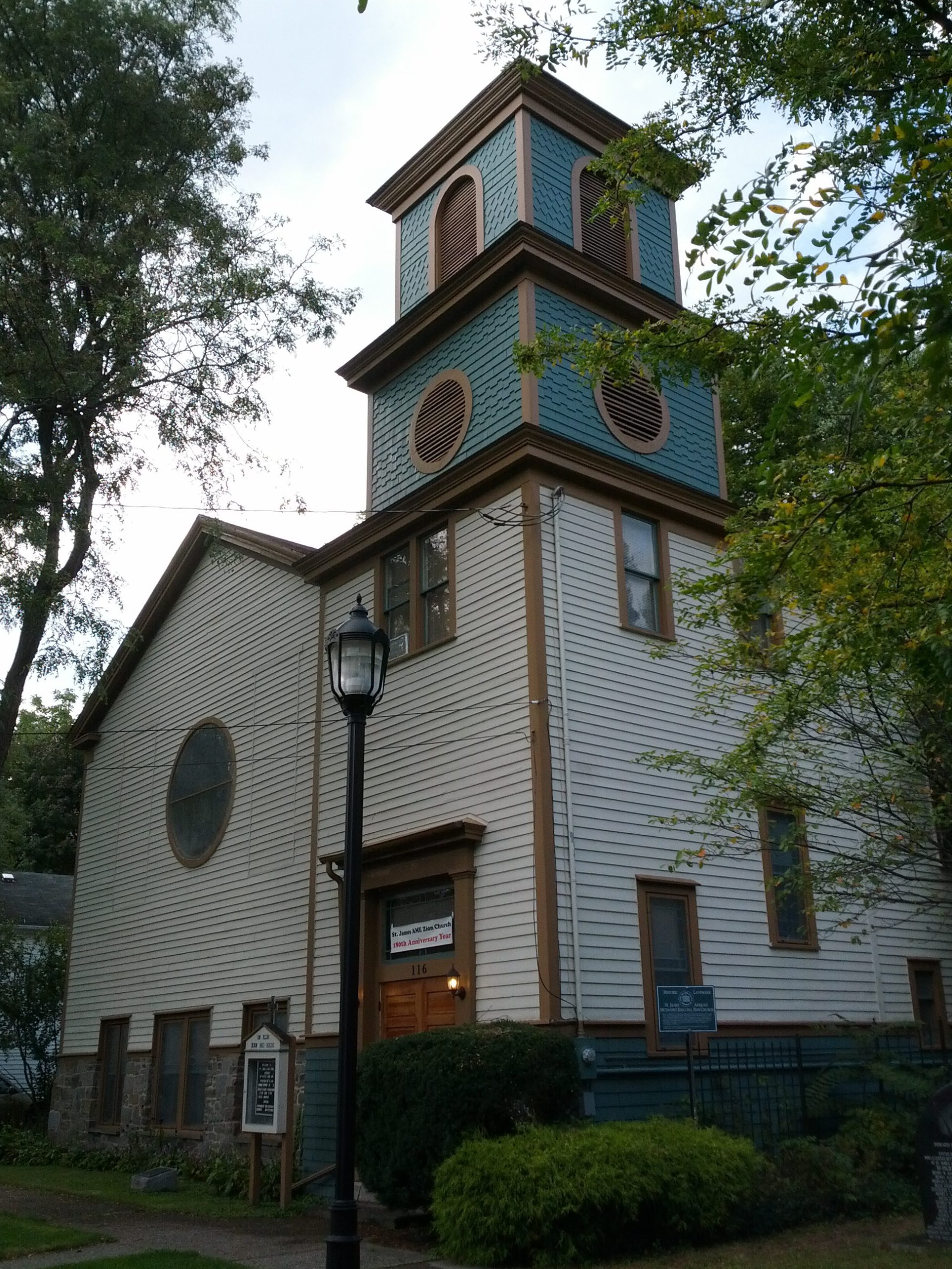 photo of St. James AME Zion Church on Cleveland Avenue. 