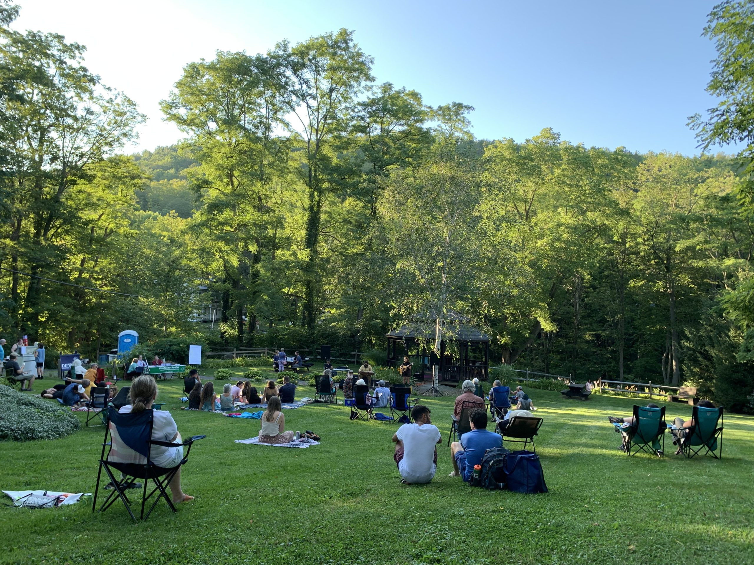 Mill Park during one of the summer concerts