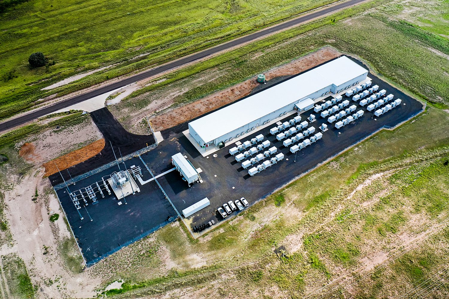 Aerial view of building 