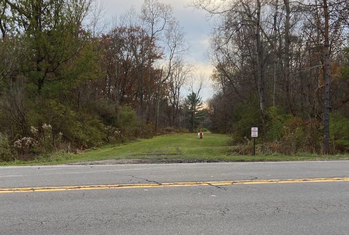 The location in the town of Dryden where a prefabricated steel-truss pedestrian bridge is anticipated to begin construction during autumn this year.