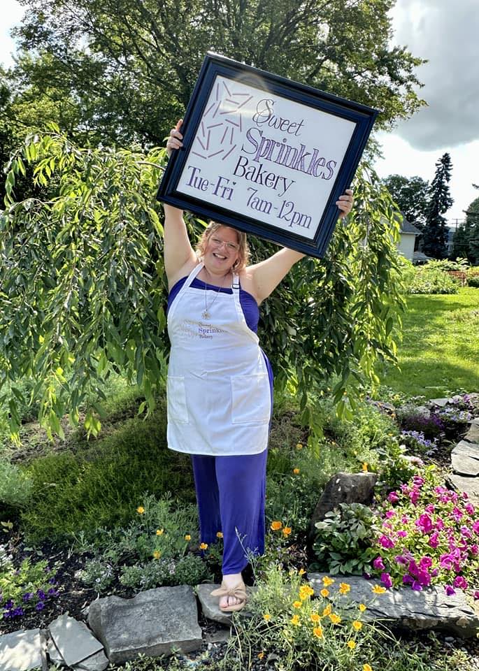 Sweet Sprinkles Bakery, a concept by 18 year old Elizabeth Dendis, is now open on Main St. in Trumansburg. Dendis works during the evenings as a sous chef at Hazelnut Kitchen.