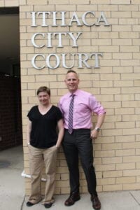 Wellness and Recovery Court coordinator Michelle Preshur and Ithaca City Court Judge Scott Miller, along with a team of law enforcemnt, legal, and health professionals, are working together to slow the revolving door of inmates at the jail with mental health issues.
