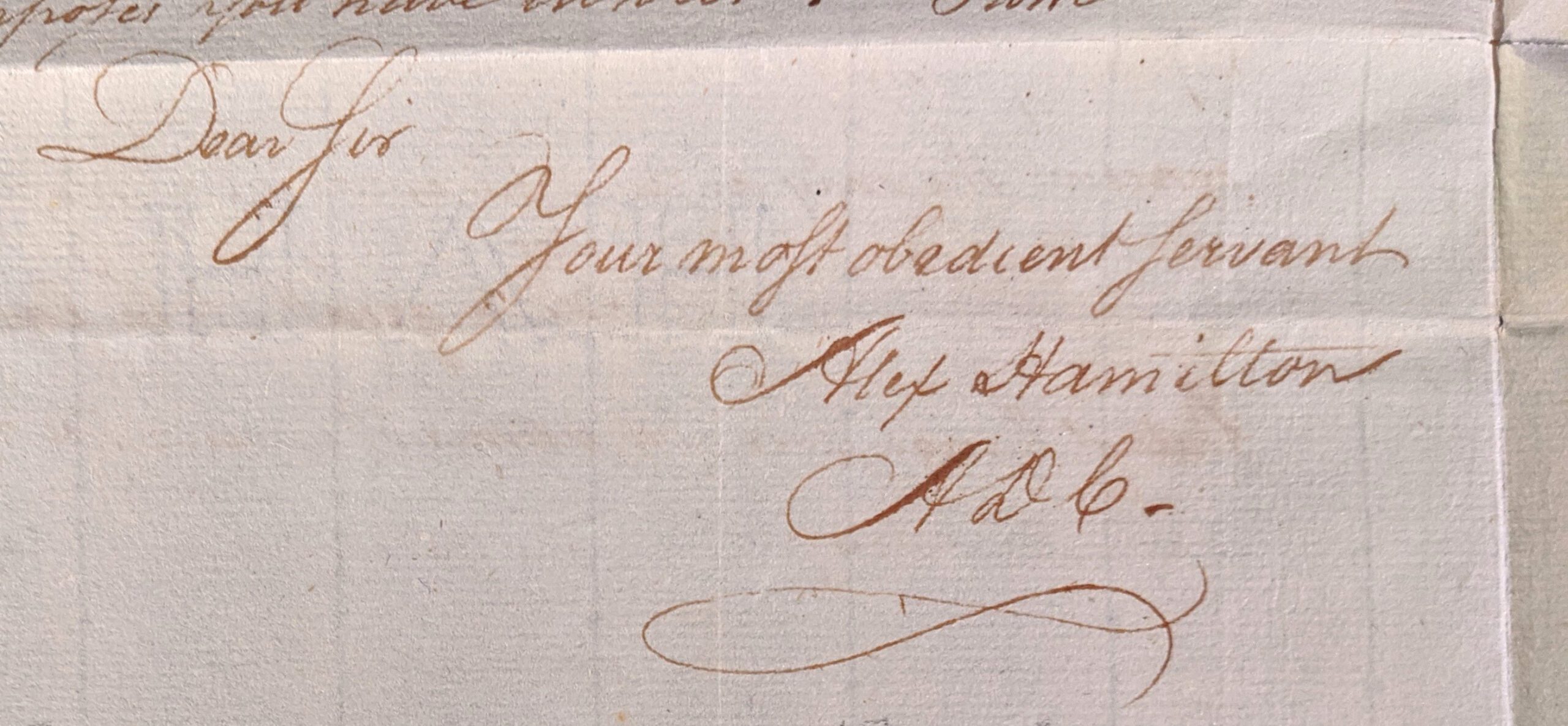 Handwriting How Was Hamilton Written ALEXANDER HAMILTON PSA