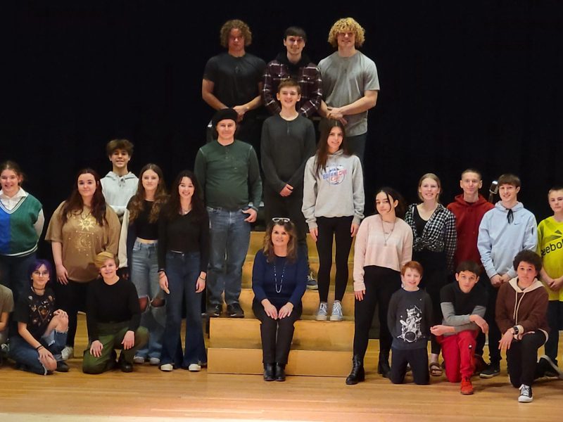 Lee Shurtleff, Village of Groton Historian, seated in his office in the Shurtleff Funeral Home.
