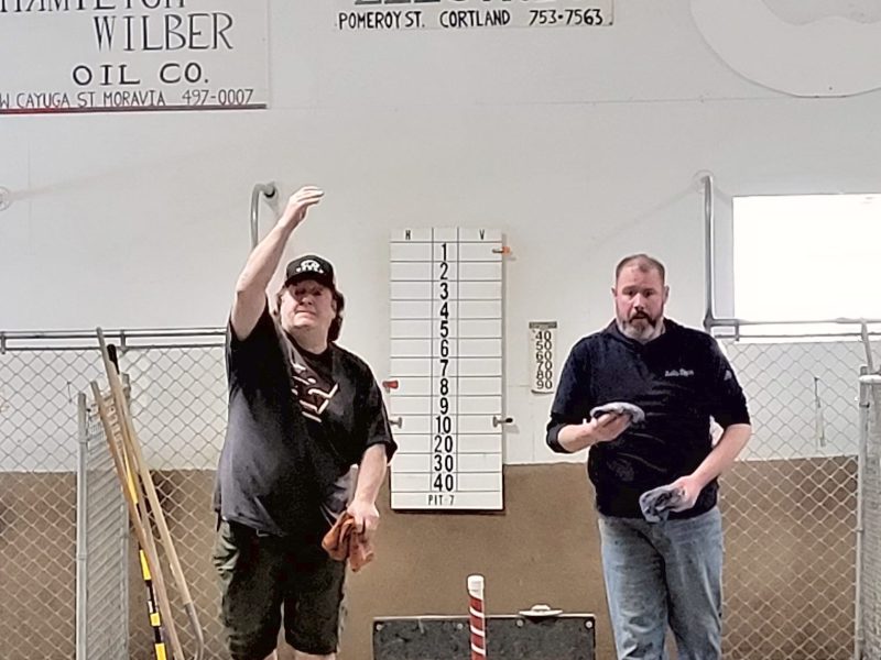 Participants in the Groton Youth Football and Cheer cornhole fundraiser tournament, held at the Tri-County Horseshoe Club, which generously sponsored the event.