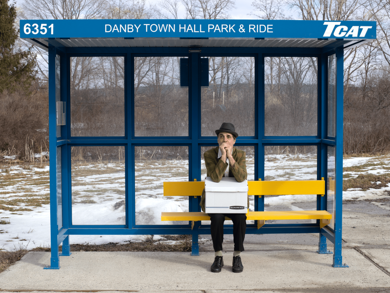 Daniel Passer in character for a promotional photo shoot for the show "Heading into Night."