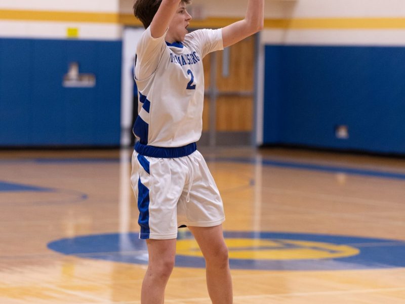 Trumansburg's Arlo Peake shoots the ball against Union Springs on Jan. 10.