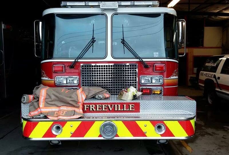 Freeville Firetruck from the front