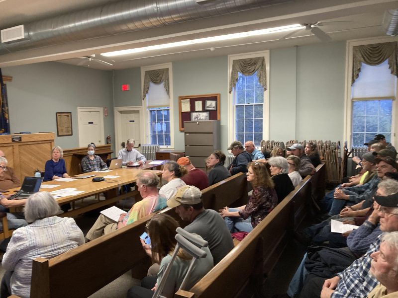 Residents of Caroline filled Town Hall to voice their disagreement with the Caroline Town Board accepting the Caroline Zoning Commission's Draft Zoning Law. There is no date set on when the Town Board will vote to make the draft official.