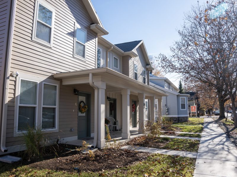 Townhouse style housing in the downtown Ithaca area