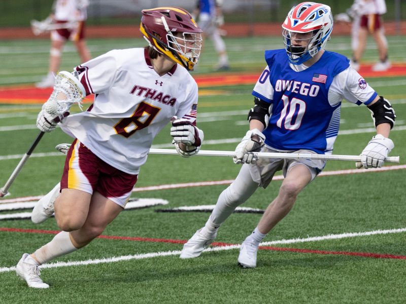 Ithaca's Zach Cartmill has played an instrumental role in getting the boys lacrosse team off to a flying start. The Little Red won their first eight games of the season led by Cartmill in midfield.