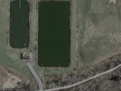 an aerial view of the plant