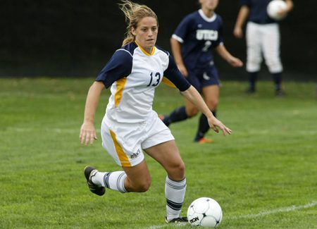Rachel during a soccer game
