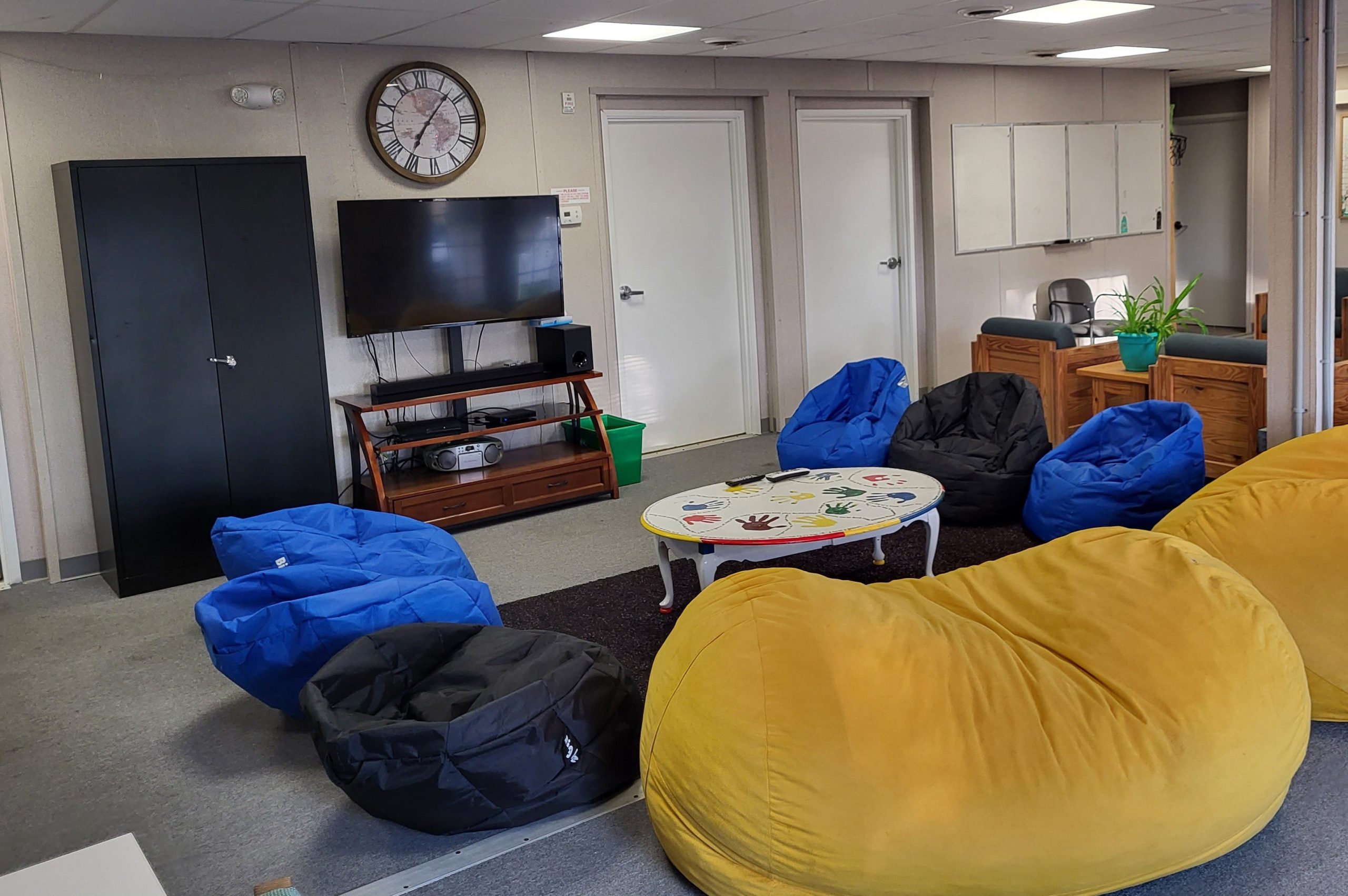 The common gathering space for Therapeutic After-School Program activities on the William George Agency campus.