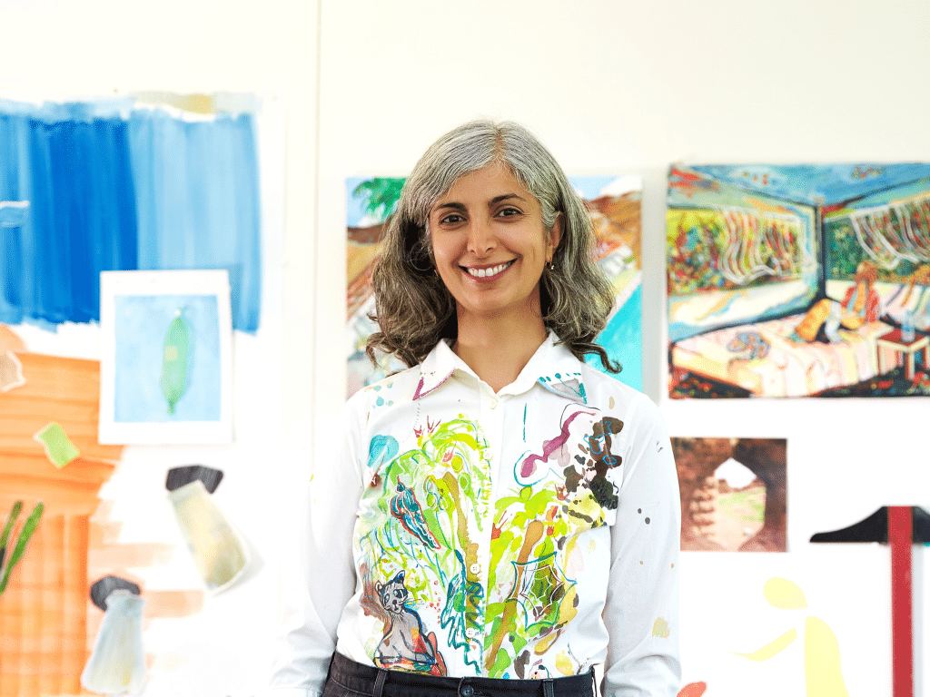 Photo caption: 
Photo by Giulia Amato Photography
Freeville resident Lea Elleseff in her Sky Factory Art Space in Freeville. Elleseff is holding an art show in the new space on June 20.