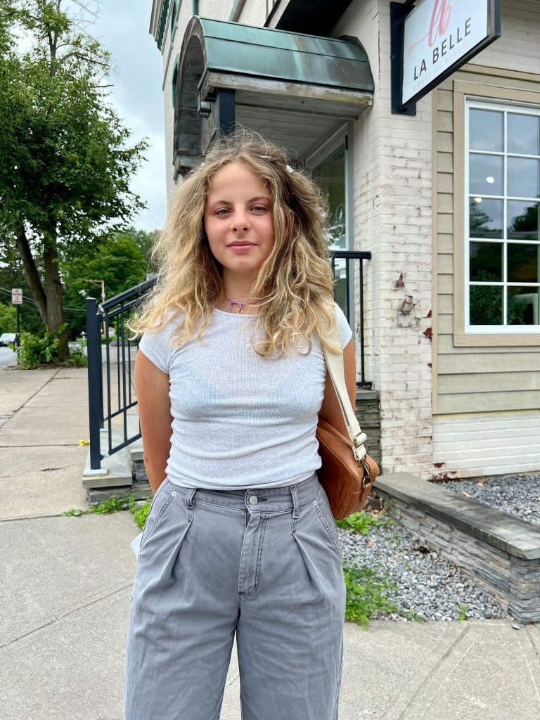 The patio at Gimme Coffee.
Emily, Ithaca 