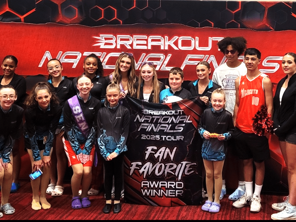 Photo provided
The "High School Musical" dance number from Jen X Academy of Dance took first place at The United States Tournament of Dance National Championships, as well as the "Fan Favorite" award. Pictured here are the winners. Front row (left to right): Kendall Manuel, Natalie Galeotti, Hailey Adams, Emily McKane, Kendall Porter, Hayden Salazar, Sophia Salazar. Back row (left to right): Zoe Touchton, Bella Salazar, Eliana Touchton, Adisynne Meyers, Brihanna Williams, Oliver Moll, Rosemary Lane, Zeke Touchton.
