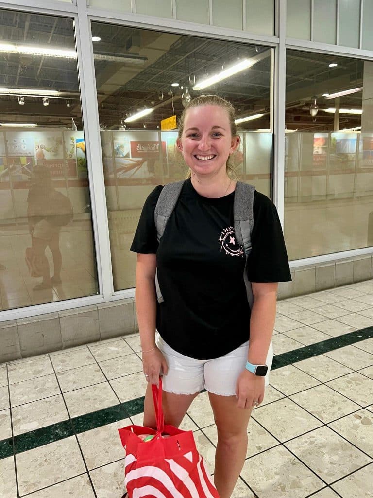 My second-grader seeing all her friends again.
Amber, Brooktondale 
