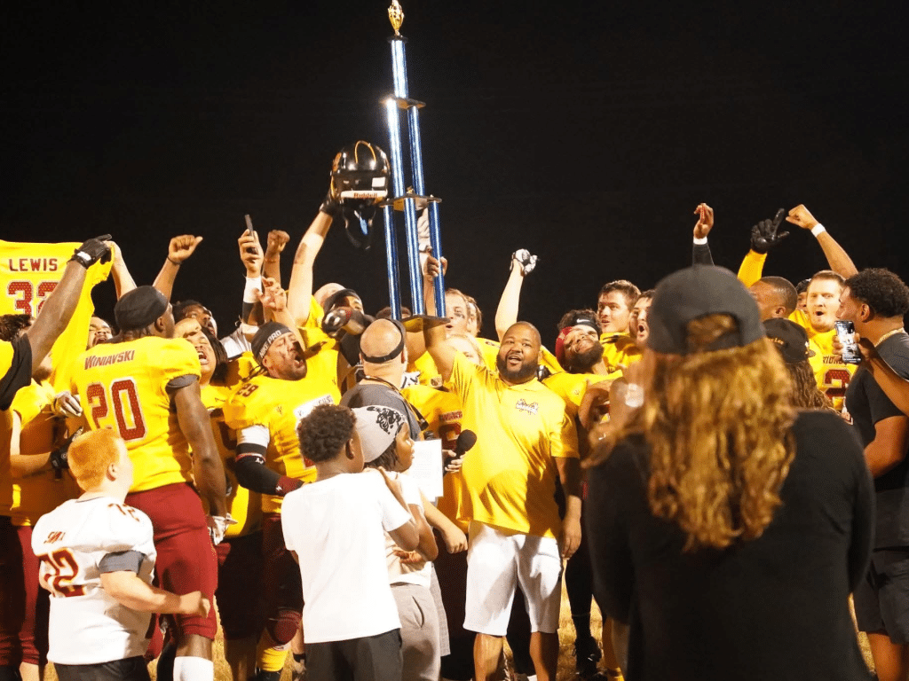 Photo provided
On August 16, the Ithaca Warriors captured the Northeast Football Alliance (NFA) AA championship. The semi-professional team won its first title since its undefeated 2018 season.