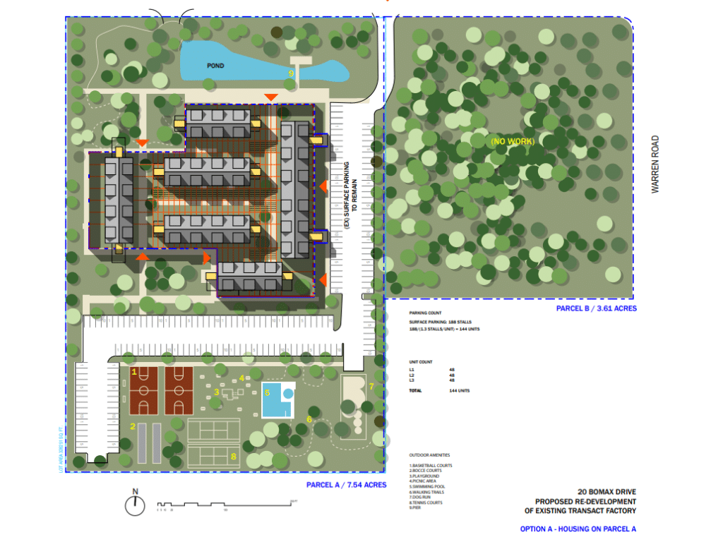 Image provided
An image included in the proposed site plan for 20 Bomax Drive in the village of Lansing. 