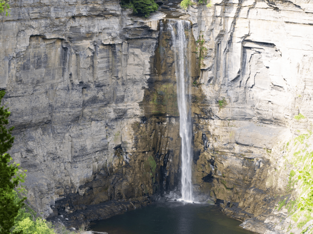 Photo provided 
Part of the Gorge Trail at Taughannock Fall State Park takes hikers along Taughannock Creek to an excellent view of stunning Taughannock Falls.