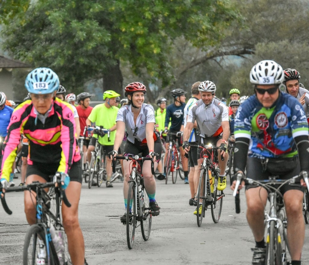 Photo provided 
155 participants from across the country ride in the annual bike ride fundraiser.
