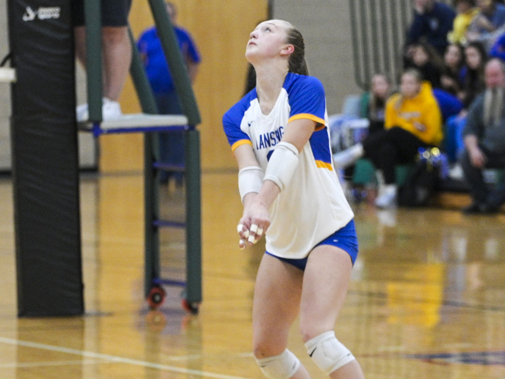Photo by Jim Organ
Lansing's Kamryn Eastman is one of many key returners for the volleyball team. The senior outside hitter has helped the Bobcats win their first seven matches and perform strongly in tournaments against bigger schools. 