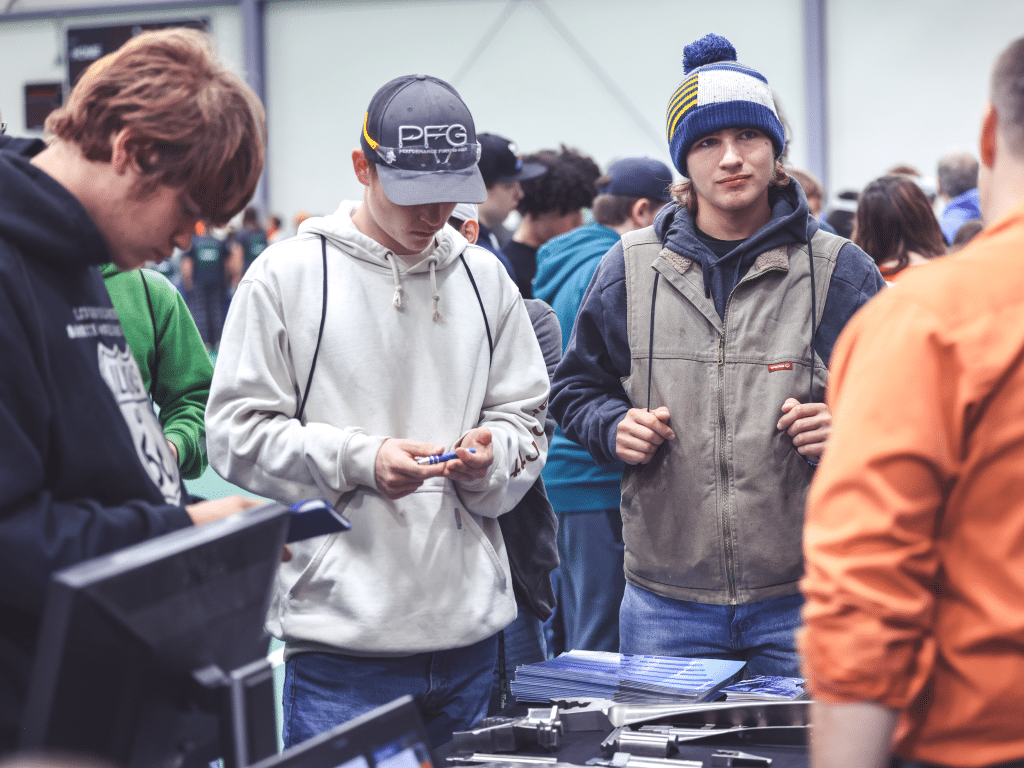 Photo provided
Students learn what a day on the job would be like at Milton CAT, Ithaca's source for Caterpillar machines, engines, generators, technology, parts and service, at Tompkins Cortland Community College’s 2024 How It's MADE Manufacturing and Development Expo. This year’s expo is coming up on Oct. 23. 