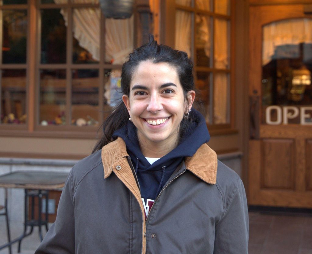 Playing in the leaves as a kid with my grandma in Argentina.
Belen, Ithaca
