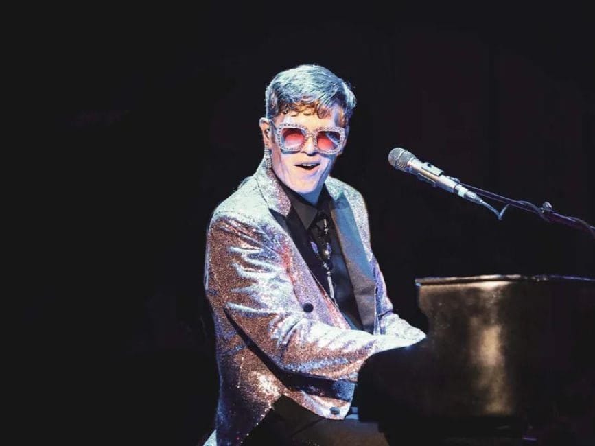 Photo provided 
Piano player, singer and Broadway and TV actor Jason Ostrowski and a band of skilled musicians will capture the essence of Elton John in “Bennie and the Rest,” coming to the Hangar Theatre Jan. 24. 