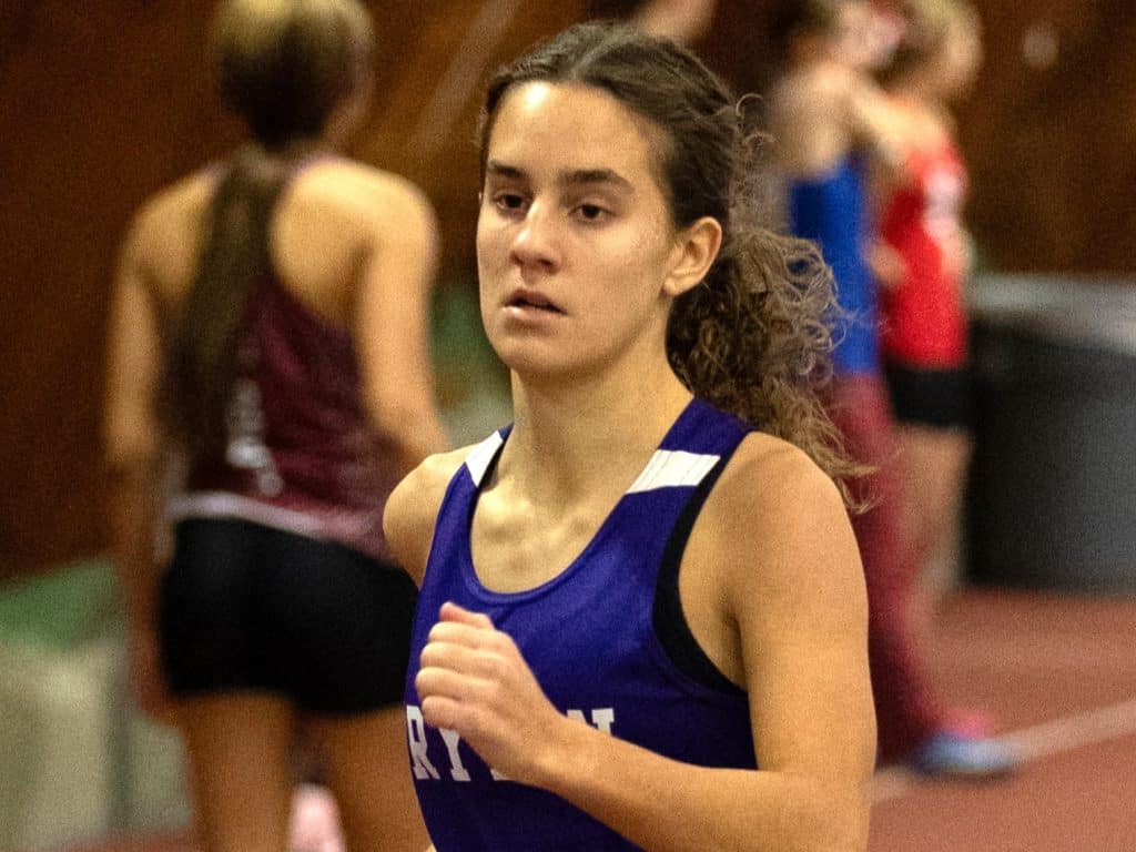Photo by John Brehm
Dryden's Jade Brockner is one of many indoor track and field athletes who have gotten off to a solid start. The Lions are led this year by Jason Webb, who takes over from longtime coach Karen Weaver.